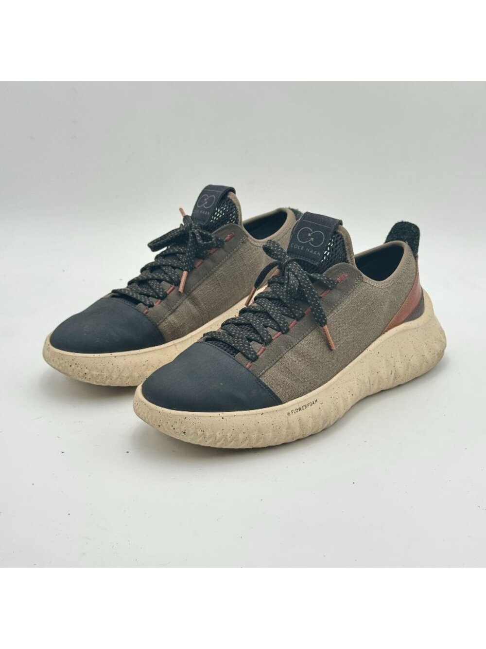 Cole Haan Generation Zerogrand II Sneaker Mens 9M Olive Black Toffee Sustainable